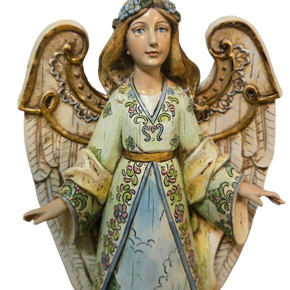 Psalm 36 Angel Figurine Woodland Scene Collectible Decor AS IS 9 Inch - Picture 14 of 16